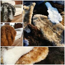 L-XXL Große Schaffelle, Echte Felle, Natürlich 1 & 2 Wahl, Lammfell, A & B Ware