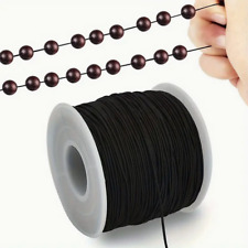 Schmuckfaden 0,4 0,5 0,6 0,8 1,0 1,2 mm elastisch dehnbar schwarz Gummi Armband