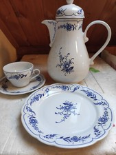 Kaffeeservice blaues Blümchen