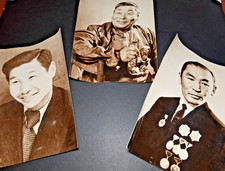 3 presse foto 24x18 BEGRÜNDER MONGOLISCHER STAATS ZIRKUS circus cirque photo