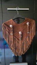 Fransen-Weste und Wickel- Rock Authentisches 2er-Set im Native / Western-Stil