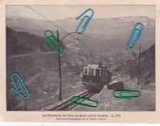 Bozen St.Magdalena Südtirol  Rittnerbahn 1910 , 3 Fotos aus Publikation mit Text