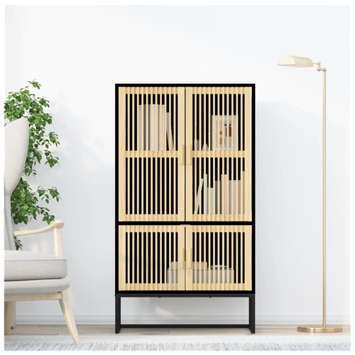 Highboard schwarz 70x35x125 - , cm
