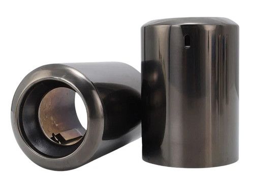 Auspuffblende schwarz für