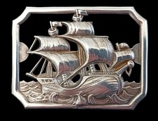 Brosche Silber Kogge martim