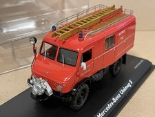 (T-18) Schuco 03385 1:43 MB Unimog 404 S LF 8 FFW Häusern OVP
