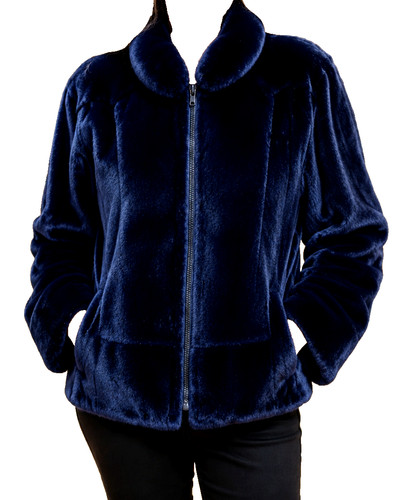 Samt nerz pelz - jacke, mink