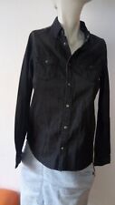 Shirt Gr.12 Jahre 34 XS Jeanshemd schwarz Nägel, Totenkopf, Rock, Jeans, Jacke