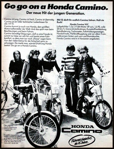 Honda camino werbung 1977 - camino,