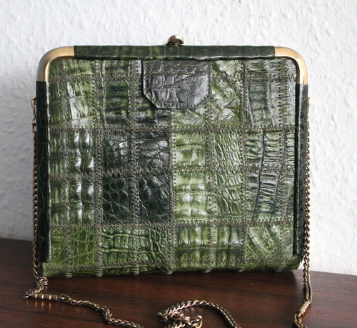 Krokodilleder handtasche - krokodilleder,