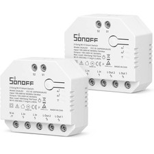 Smart Wlan Schalter Garagentor SONOFF DUALR3 (2Pcs), 2Wege 2Gang Schalter, mit