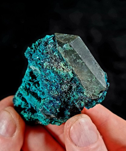 Quarz mit chrysokoll - quarz,