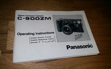 Anleitung für Panasonic Zoom C-900 ZM Camera Fotoapparat original sauber (D/E/F)