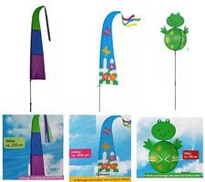 Windspiel Balkon Garten Dekoration Deko Gartendeko Gartenstecker Gartenfahne