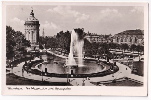 Mannheim 1940 am wasserturm - mannheim,