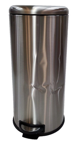 Dustbin dented round pedal bin - round,