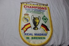 Wimpel Grande Alte Spiel Champions League Real Madrid Und Werder Bremen