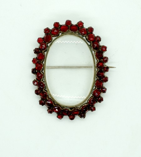 Antike biedermeier brosche - biedermeier,