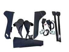 Mercedes W124 Verkleidung Abdeckung Sitz SET schwarz 1249182130