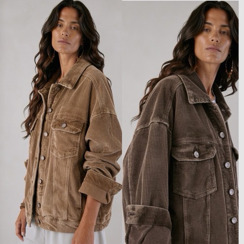 Damen cordjacke braun camel - cordjacke,