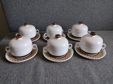 6 x Suppentasse Untertasse