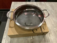 Pampered Chef Edelstahl-Antihaft-Sauteuse mit Deckel #100665 - NEU und OVP- RAR