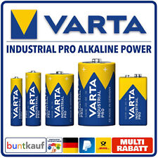 VARTA ALKALINE INDUSTRIAL PRO BATTERIEN Auswahl AA l AAA l C l D l 9V Block