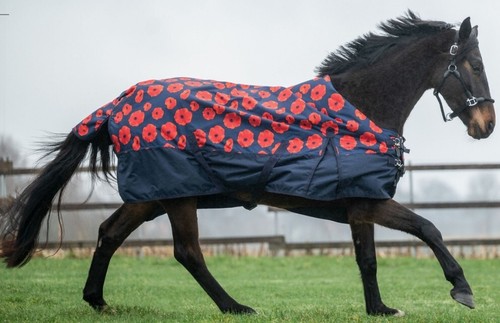 Hkm poppy weidedecke 125 - poppy, gr.