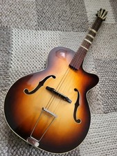 Alte Gitarre Guitar Archtop Schlaggitarre Jazz Gitarre Made in Germany 