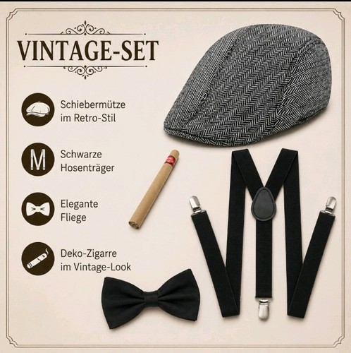 Vintage herren 4er - herren, braun