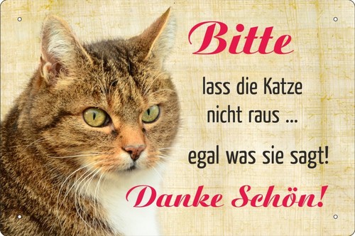 Blechschild schild 20x30cm - 20x30cm,