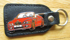 BMW Z3 Cabriolet Z 3 - rot - Schlüsselanhänger - Leder - edel - Rar!