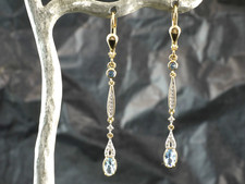 585 Gold Ohrringe mit Topas