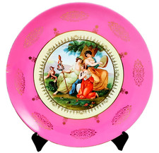 Deckelvase Porzellan  Victoria Tschechoslowakei Teller für Sammler