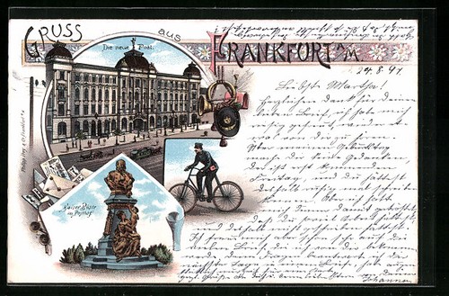 Lithographie frankfurt die - frankfurt,,