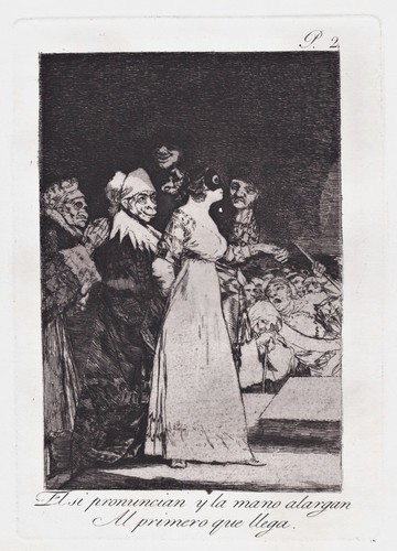 Francisco goya plate from - de, 2