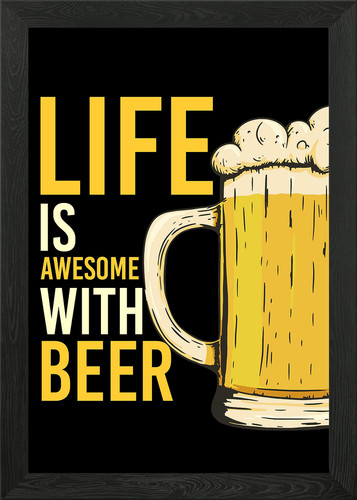 Bierliebhaber wandbild deko - wandbild,