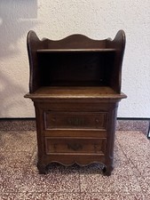 Beistelltisch Nachttisch Kommode 2 Schubladen Barock ca 73x46x46 cm um 1800