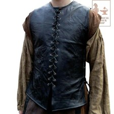 Leder Tunika Wikinger Shirt