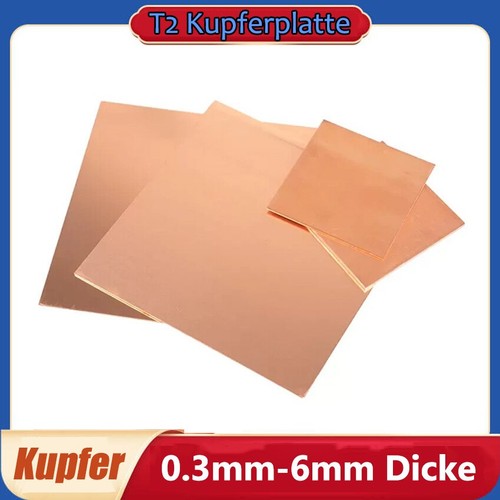 Reines kupfer platte - t2,