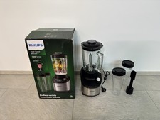 PHILIPS HR3760/10 Serie 7000 Hochleistungsmixer 1500W  - Schwarz/Silber