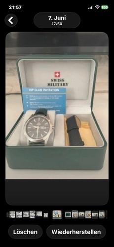 Swiss military chrono - by,
