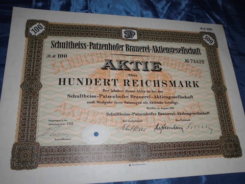Historische aktie - historische,
