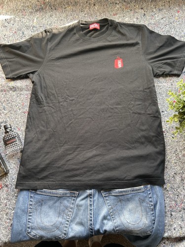 Diesel shirt black graphic - diesel,
