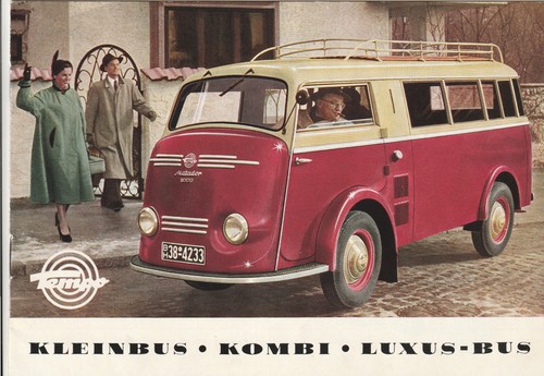 Prospekt tempo kleinbus kombi - tempo,