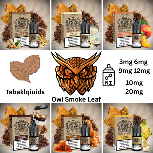 Owl liquid 10ml smoke - 10ml, leaf
