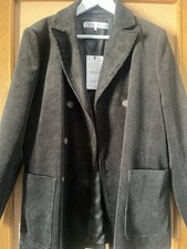 Zara Woman Blazer Jacke Kurzmantel Gr. XL Dunkelgrün NEU
