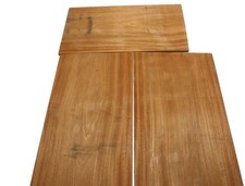 3x Mahagoni Holz Brett