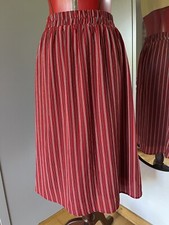 Kaffe Rock Dänische Mode Skandinavisch rot blau gestreift Streifen Midi knielang