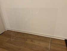 Schutzscheibe Spuckschutz Acrylglas mit Durchreiche Plexiglas Theke 100 x 75 cm
